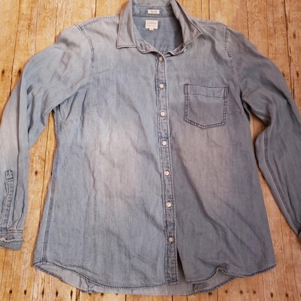 JCrew Denim Long sleeve Shirt Women's Large